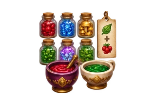 Spell Kitchen Orders game objects